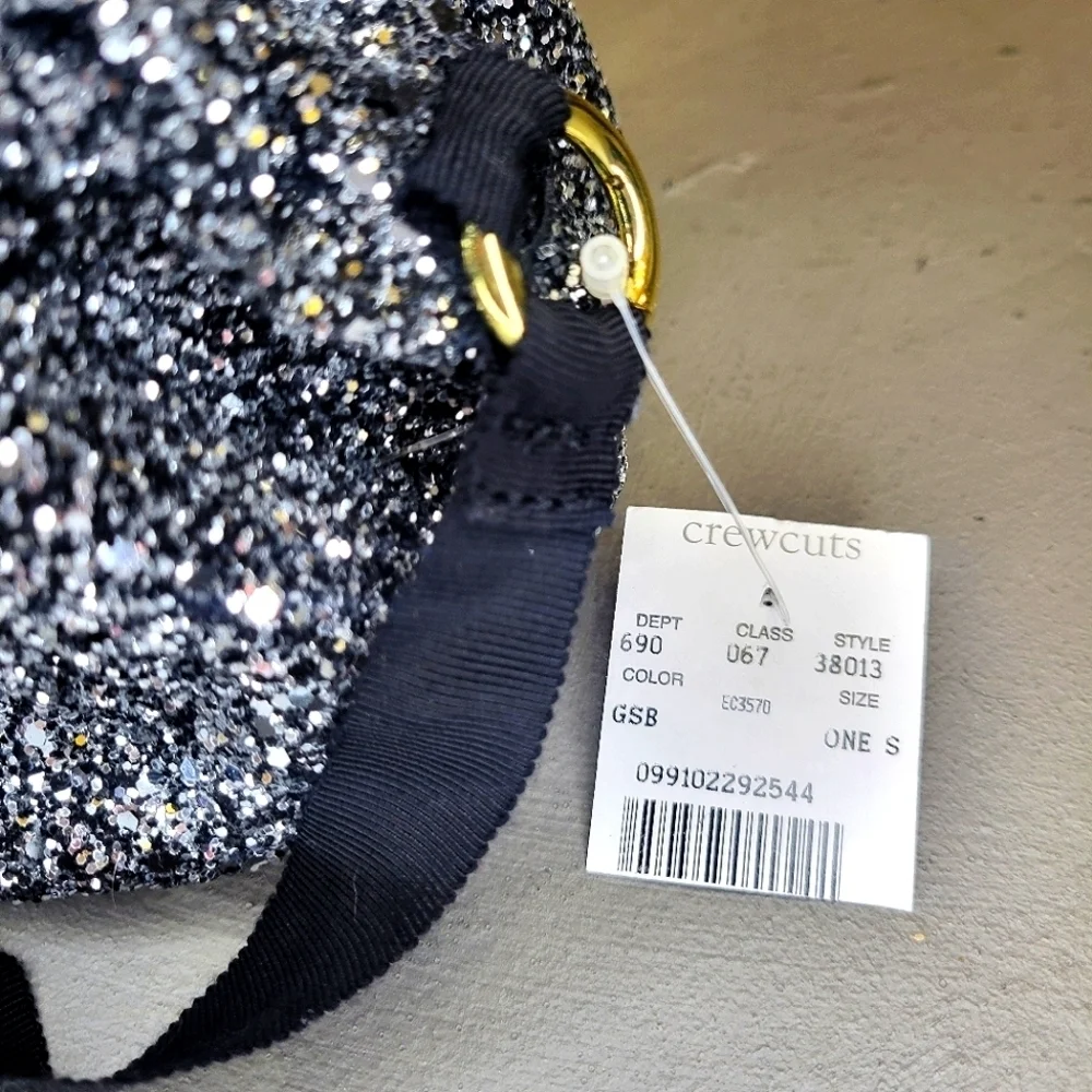 [BNIB] [NWT] Crewcuts Glitters Grosgrain Ribbon Drawstring Bucket Bag